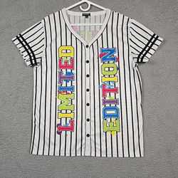 Fashion of New York Women's Baseball Jersey Double Side Print Size 2X