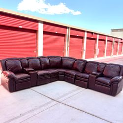 XL Leather recliner set