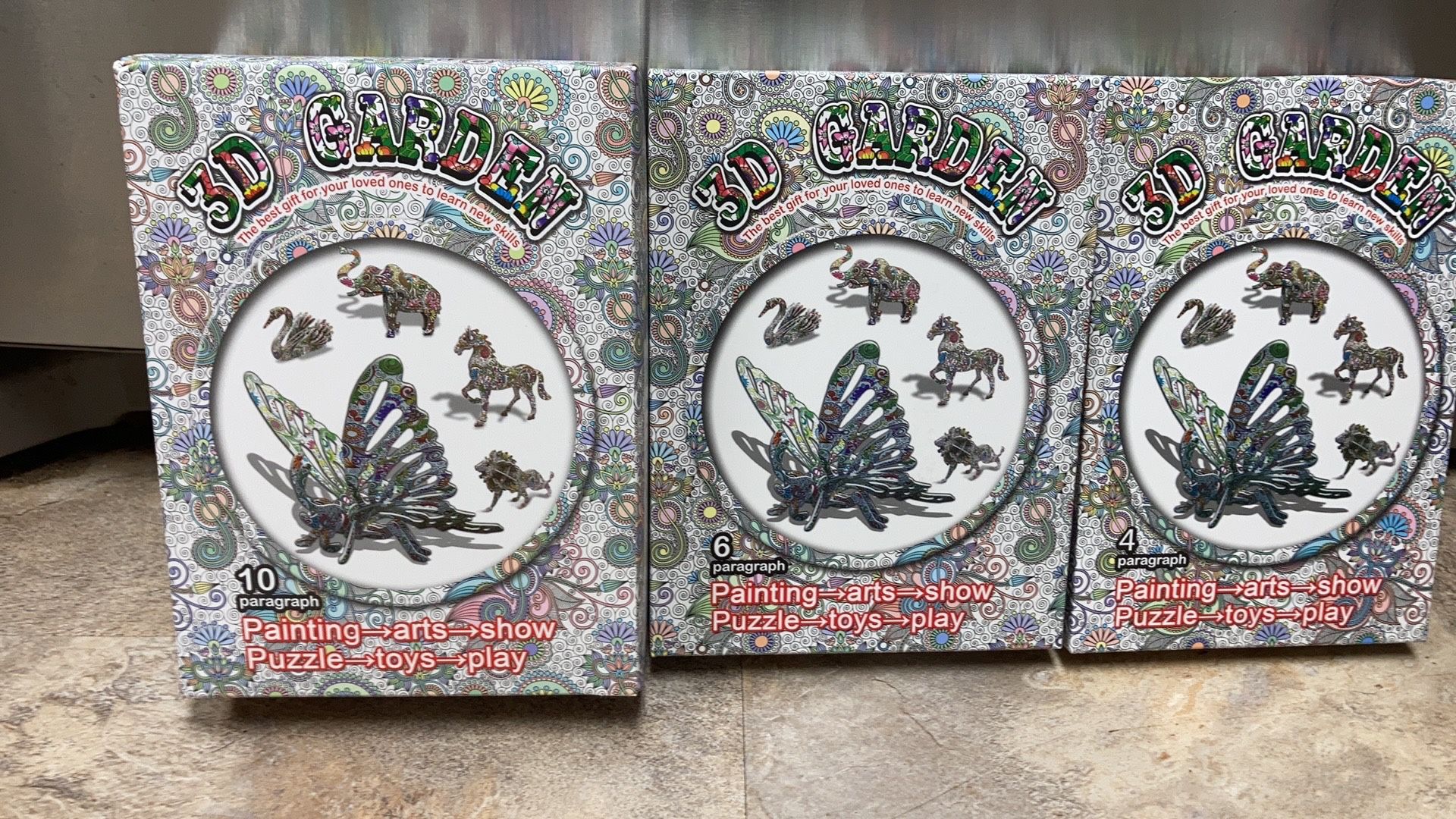 New 3D garden lot includes 10, 6 and 4 paragraph $20 for all