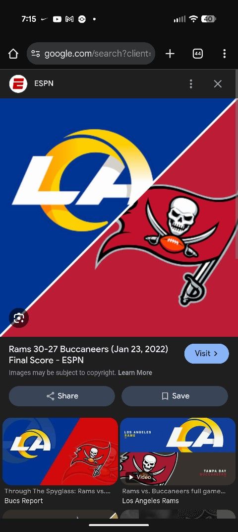 Rams Vs Bucs