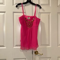 Women’s Bright Pink Shirt | Size 8
