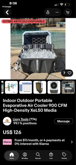 Hessaire Indoor Outdoor Portable Evaporative Air Cooler