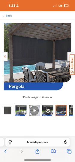 Brand New Montecito Cordless UV Blocking Fade Resistant Fabric Exterior Roller Shade 72 in. W x 96 in. L
