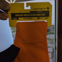 Carhartt Firm Duck Insulated Dog Chore Goat - LARGE