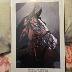 Framed Santa Anita Poster