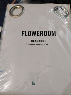 Floweroom blackout curtains