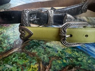 Assorted Brighton belts. Browns  blacks  light green , dark green. Beautiful hardware.