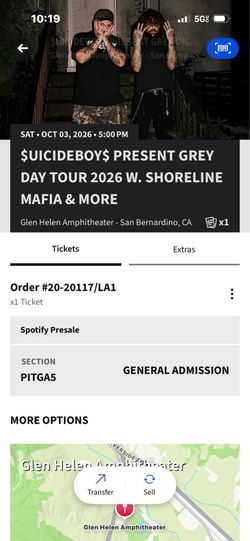 Greyday Pit Ticket