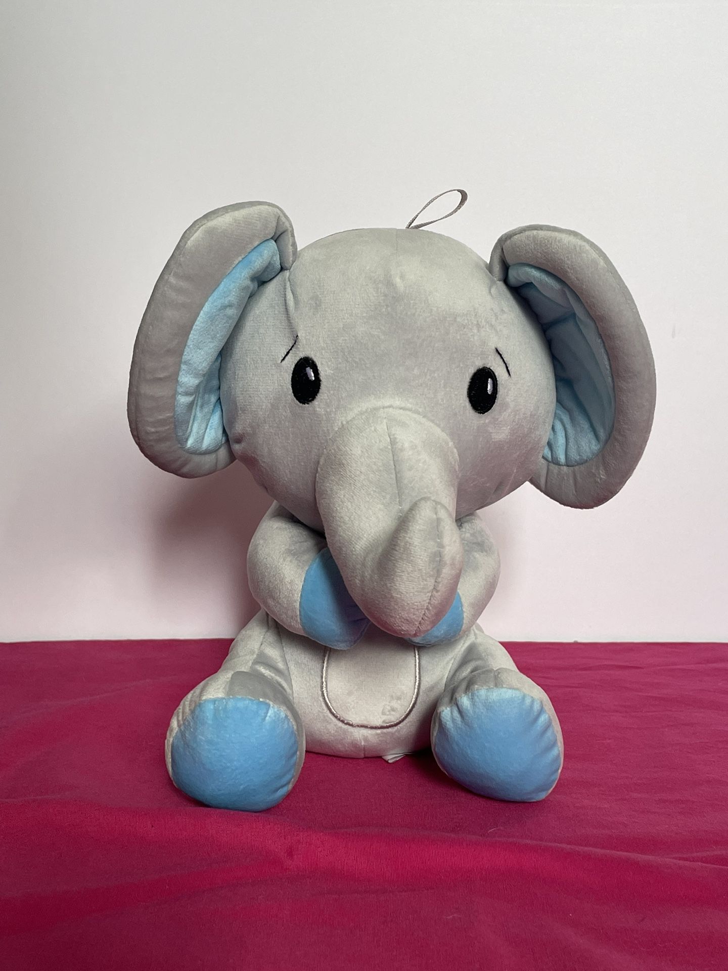 Weighted Blue Elephant Balloon Holder