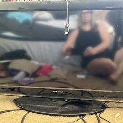 40” Non Smart Toshiba TV With Apple TV Plug In 