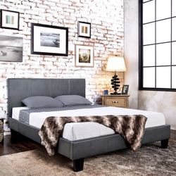 Queen or King Size Platform Bed Frame (New In Box)