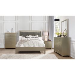 Golden 4 Piece Bedroom Set