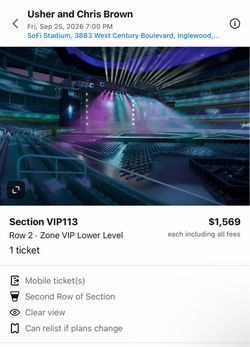 Usher and Chris Brown Concert 9/25/26