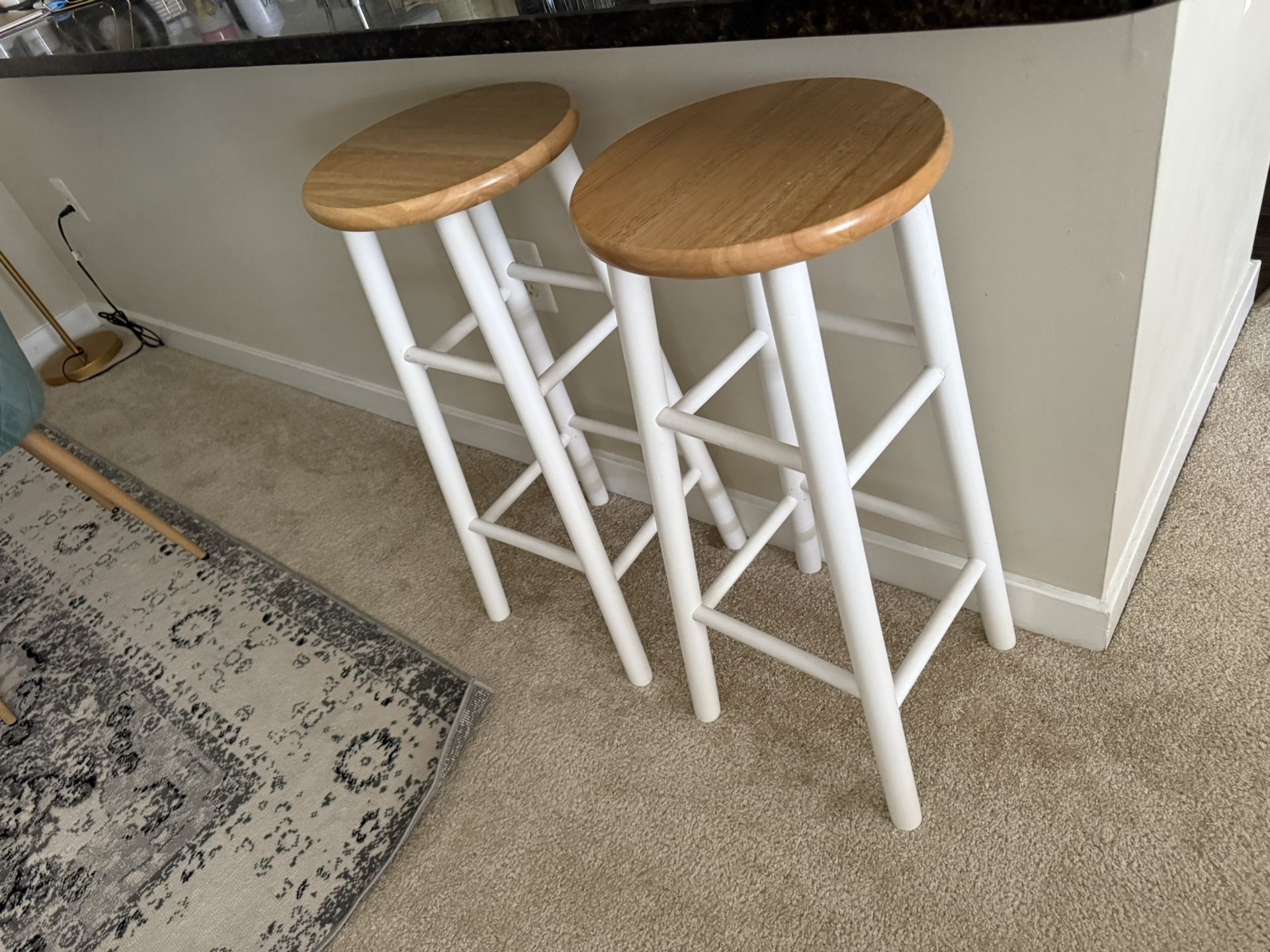 2 Kitchen Counter Stools For $30.00. Never Used