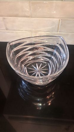 Triangular Glass Bowl