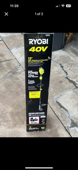 40v Ryobi Weed Eater With Battery And Charger