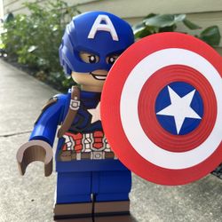 Giant LEGO Captain America