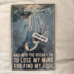 Mermaid Metal Sign New