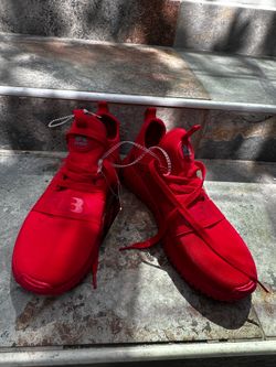 RBX Red Slip-On Athletic Sneakers with Lace Detail Size 8