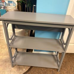 Convenience Concepts Omega 3 Tier Gray Bookcase