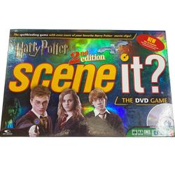 Harry Potter Scene It Board Game 2nd Edition DVD Board Game Mattel 2007 COMPLETE
