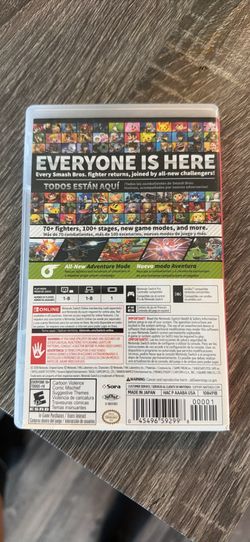 Switch super smash brothers