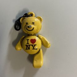 Collectors Yellow I ❤️NY Souvenir Bear Keychain – Articulated Limbs, Heart Design