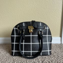 ALDO shoulder bag in black with white stripes