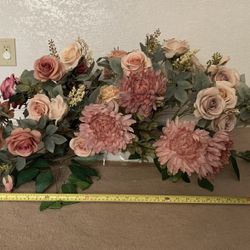 Large silk floral arrangement