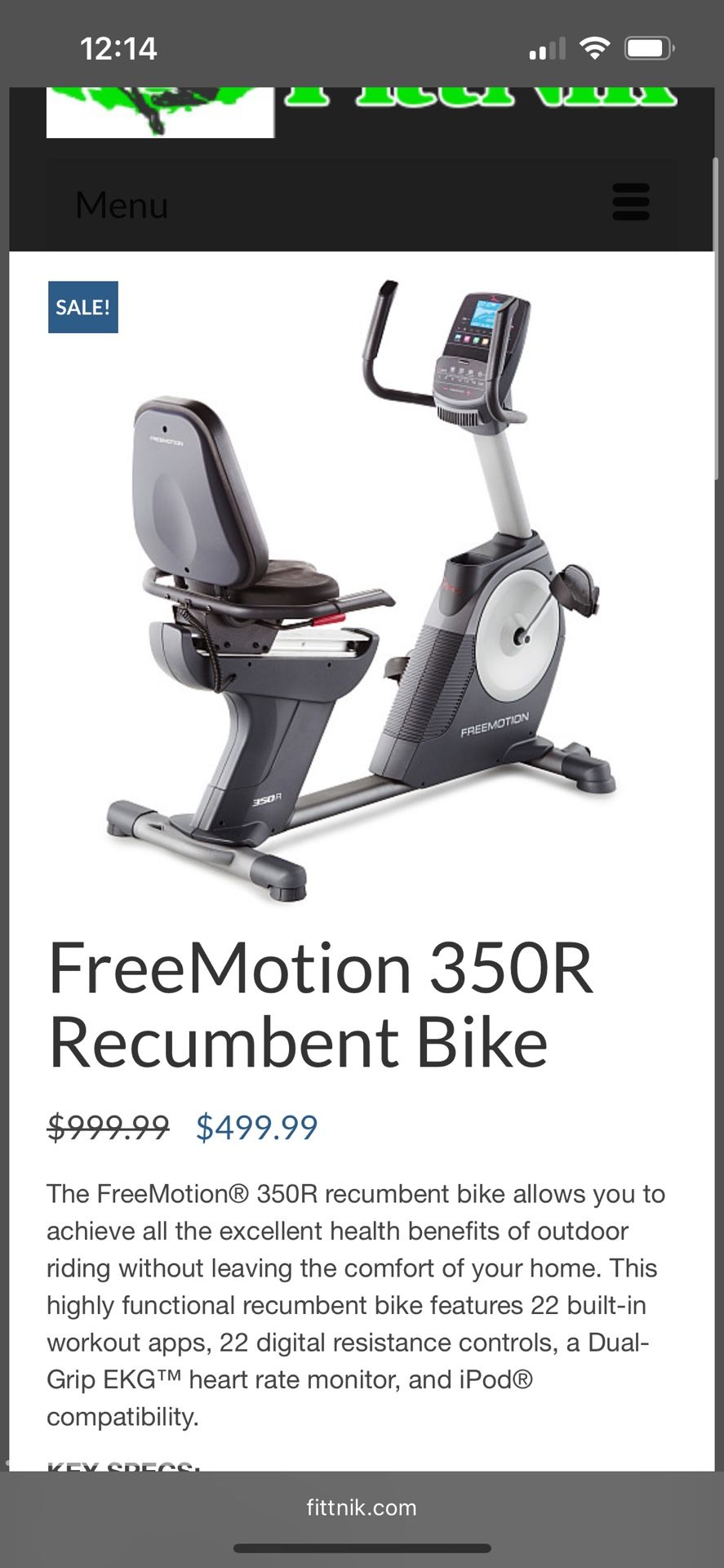 Recumbent Bike
