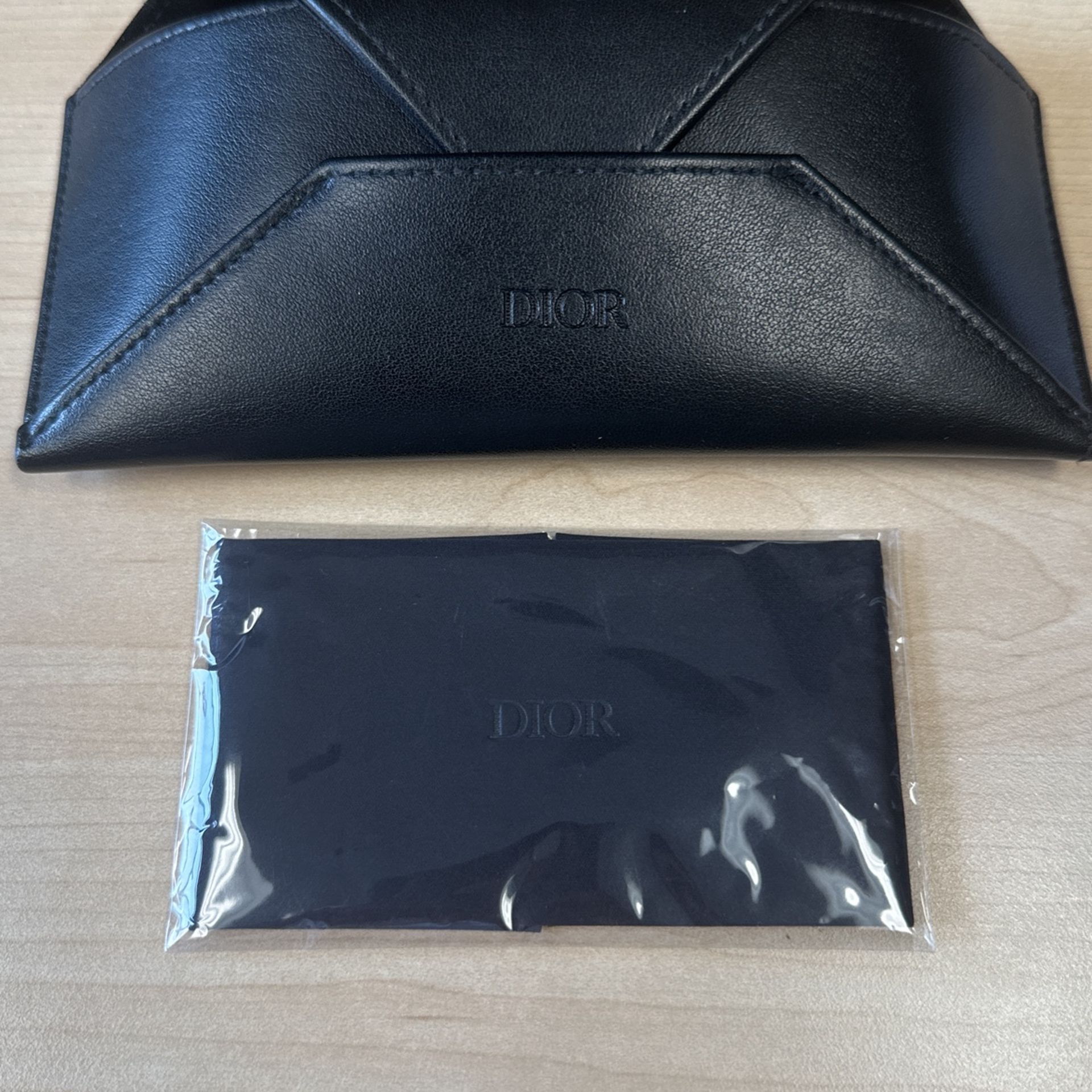 Dior Sunglasses Leather Case And Fiber Cloth Only