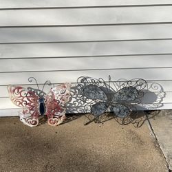Metal Garden Wall Mount Butterfly $10 EACH 