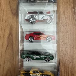 Hot Wheels🔥Birthday Flames and Stars, 5 Car Pack 2002...!!!