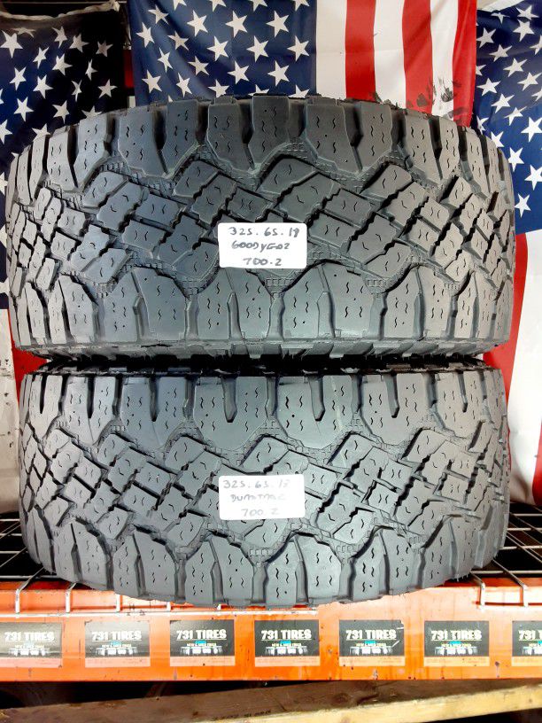 325 65 18 SET OF 2 GOODYEAR WRANGLER DURATRAC ALL TERRAIN 325/65R18 for  Sale in Fort Lauderdale, FL - OfferUp