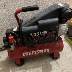 Air compressor Craftsman 125 psi 1.5 HP 2 GAL
