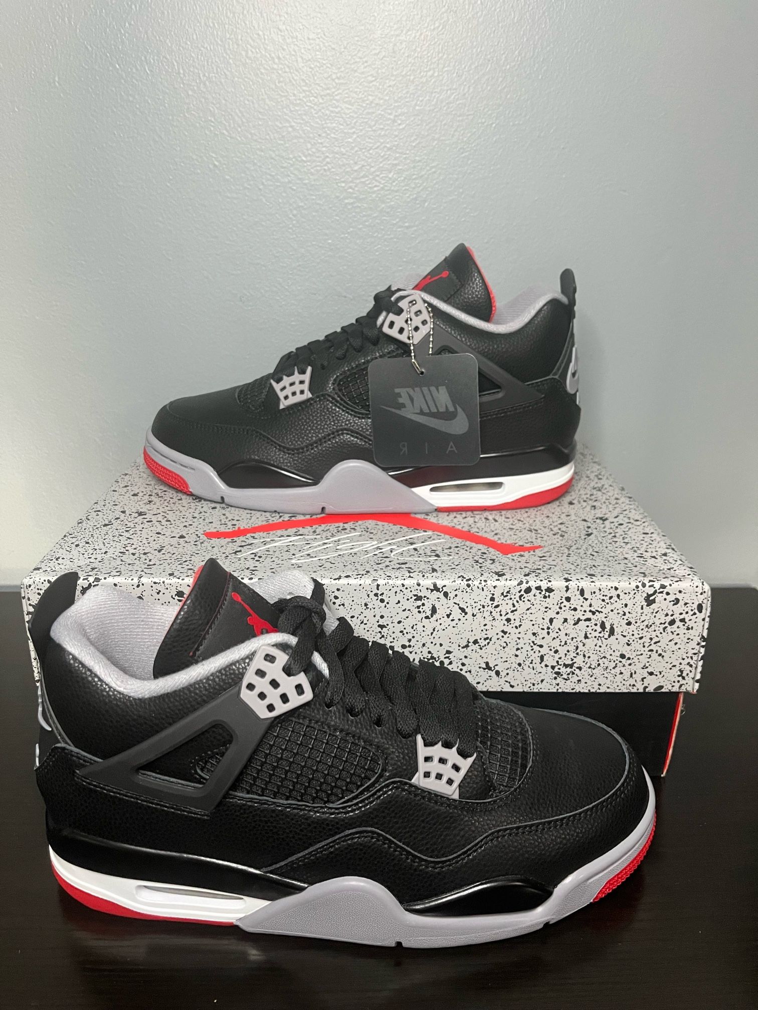 AIR JORDAN 4 BRED REIMAGINED MENS SIZES 7.5-13