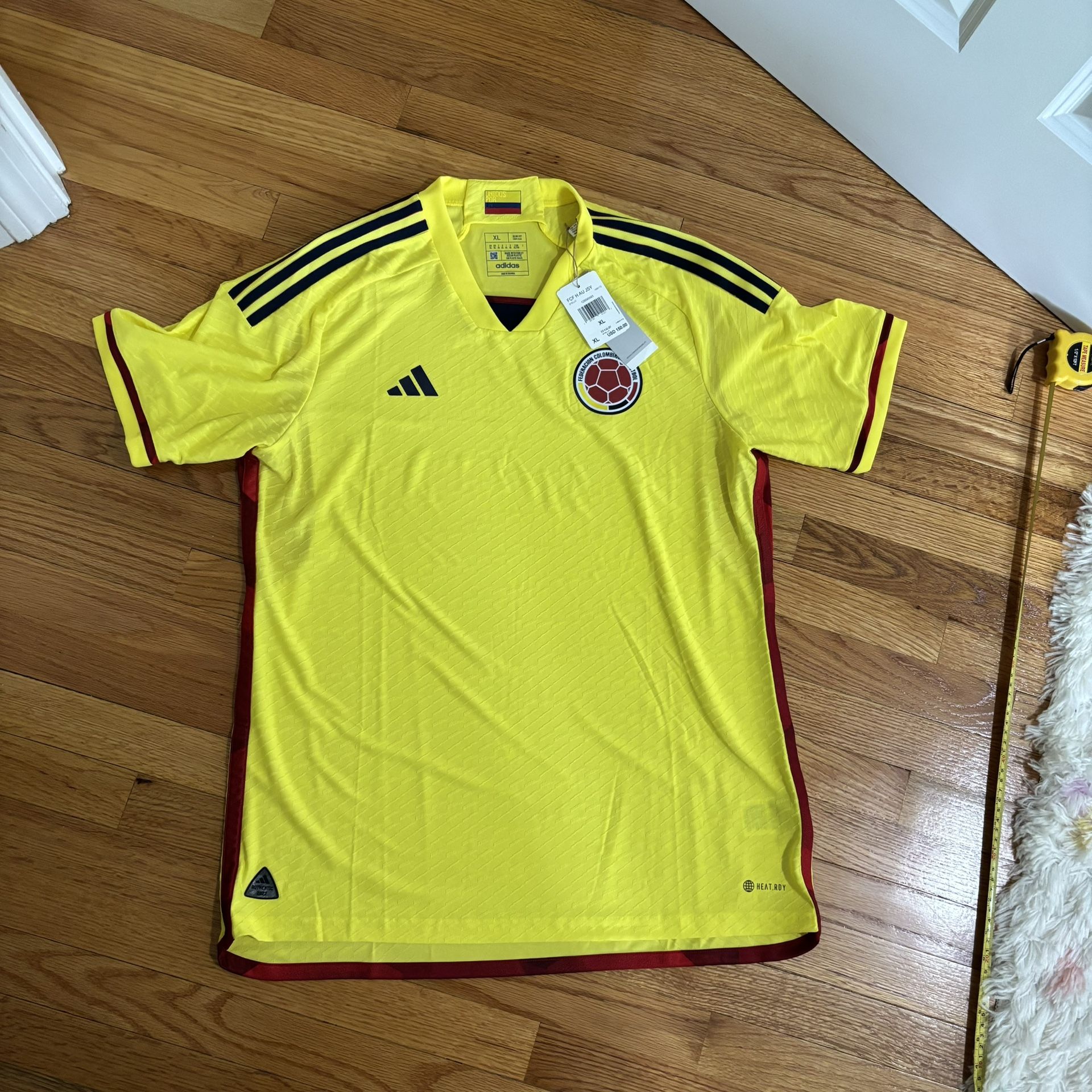 Adidas Colombia 22 Authentic Match Home Soccer Jersey HB9172 Mens