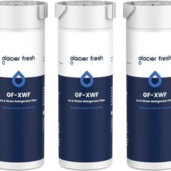 GLACIER FRESH XWF Replacement for GE XWF Refrigerator Water Filter Pack of 3

