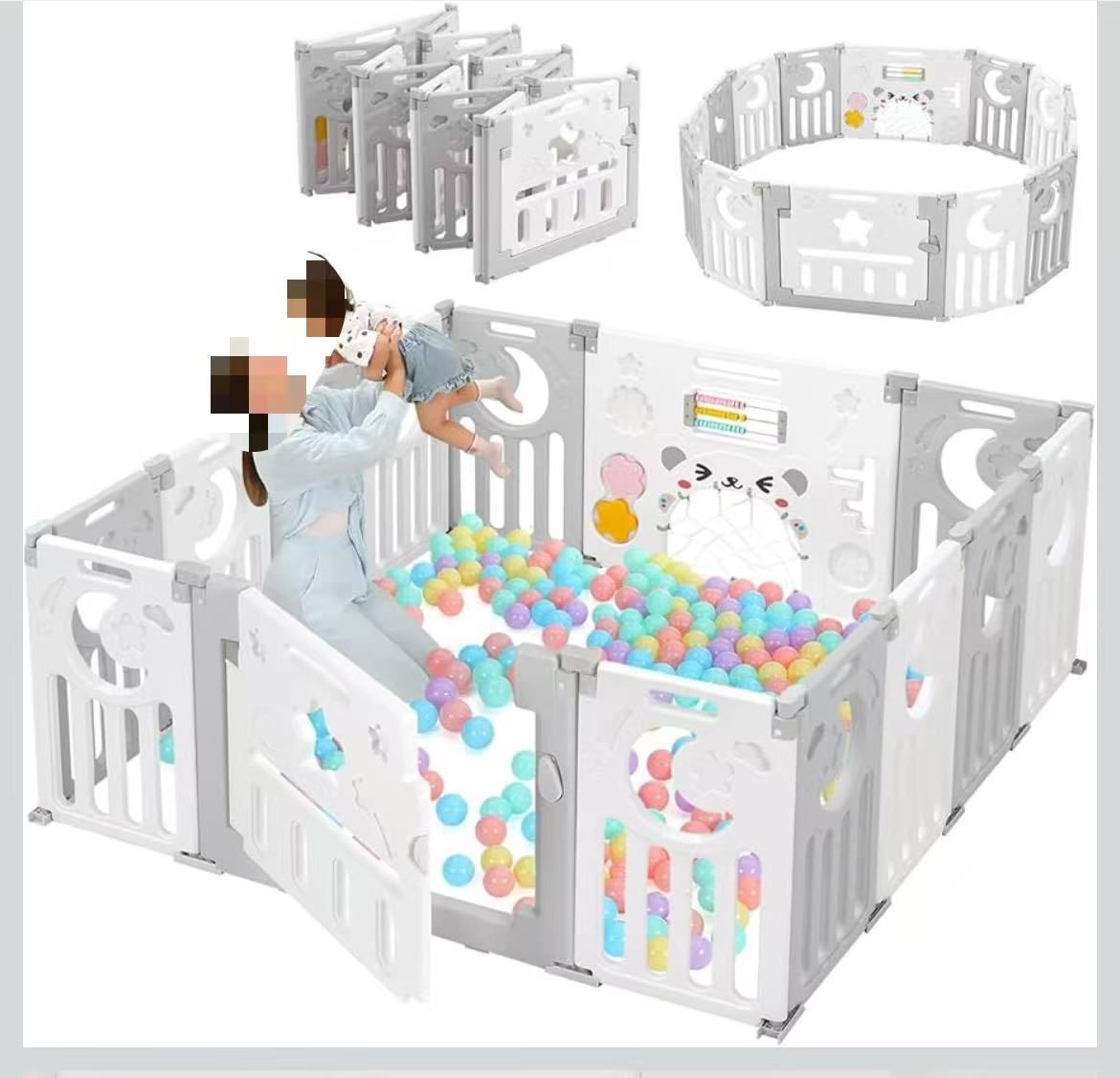 Improved foldable playpen