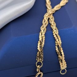 ✨💛This 14K Yellow Gold Weaved Serpentine Link Bracelet 3.51g.|7"|3.5mm✨💛