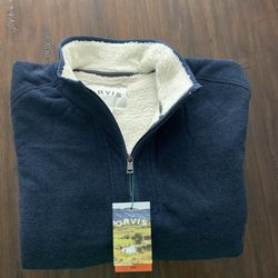 Orvis Fleece/Sherpa Lined Pullover NEW 
