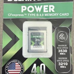 Delkin devices Cfexpress Type B 4.0 New