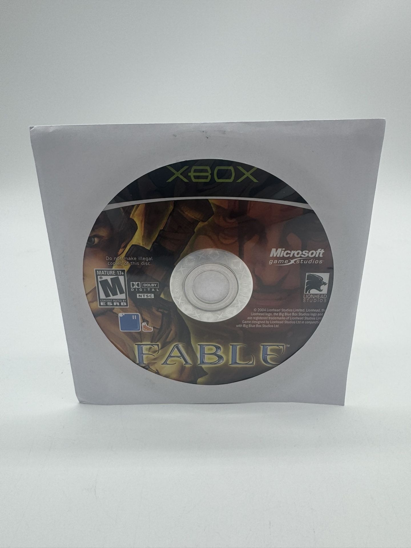 Fable (Microsoft Xbox, 2004) Disc Only Tested