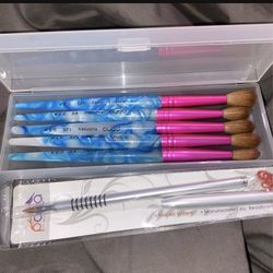 PANA BRUSHES +NAIL ART BRUSHES bundle