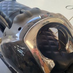 Factory Dyna Fxdxt Fairing Bracket With New Deviant Fairing And Light Bezel