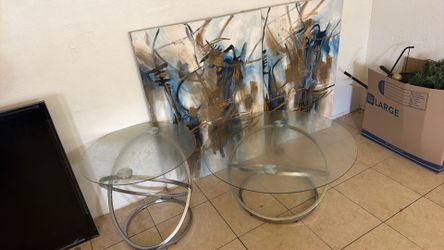 Wall decor, living room tables three-piece set