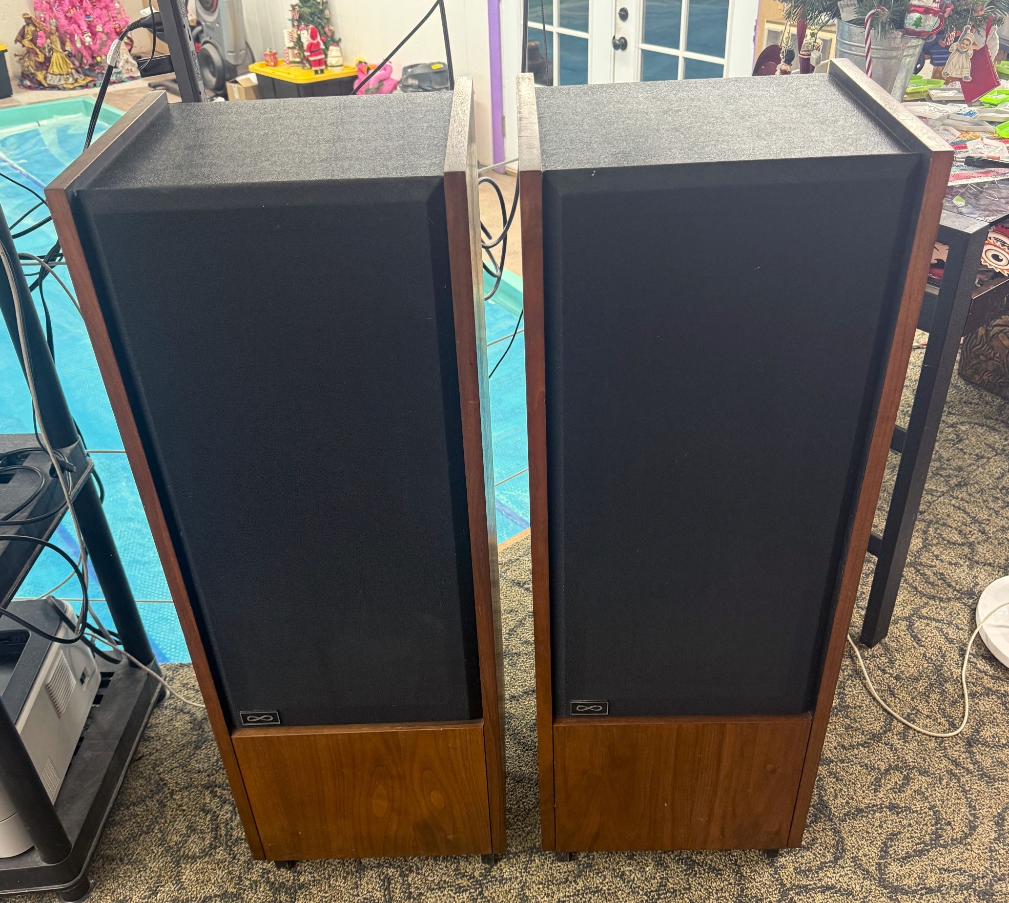 Infinity Column II Floor Speakers – Rear-Facing Tweeter, Adjustable Controls