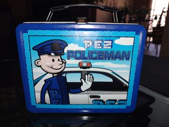 Pez Policeman Lunchbox With Thermos