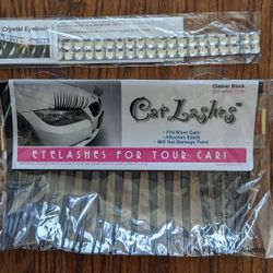 Car Lashes And Crystal Eyeliner