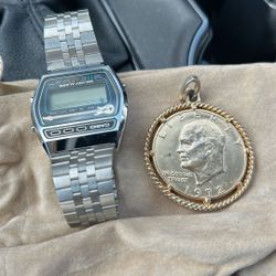 Casio And Gold Plated Coin